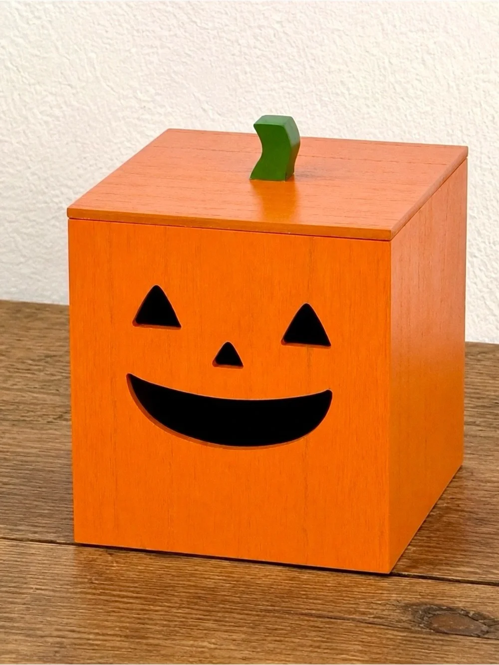 Target Bullseye Playground Halloween Orange Pumpkin Wood Tissue Box Holder